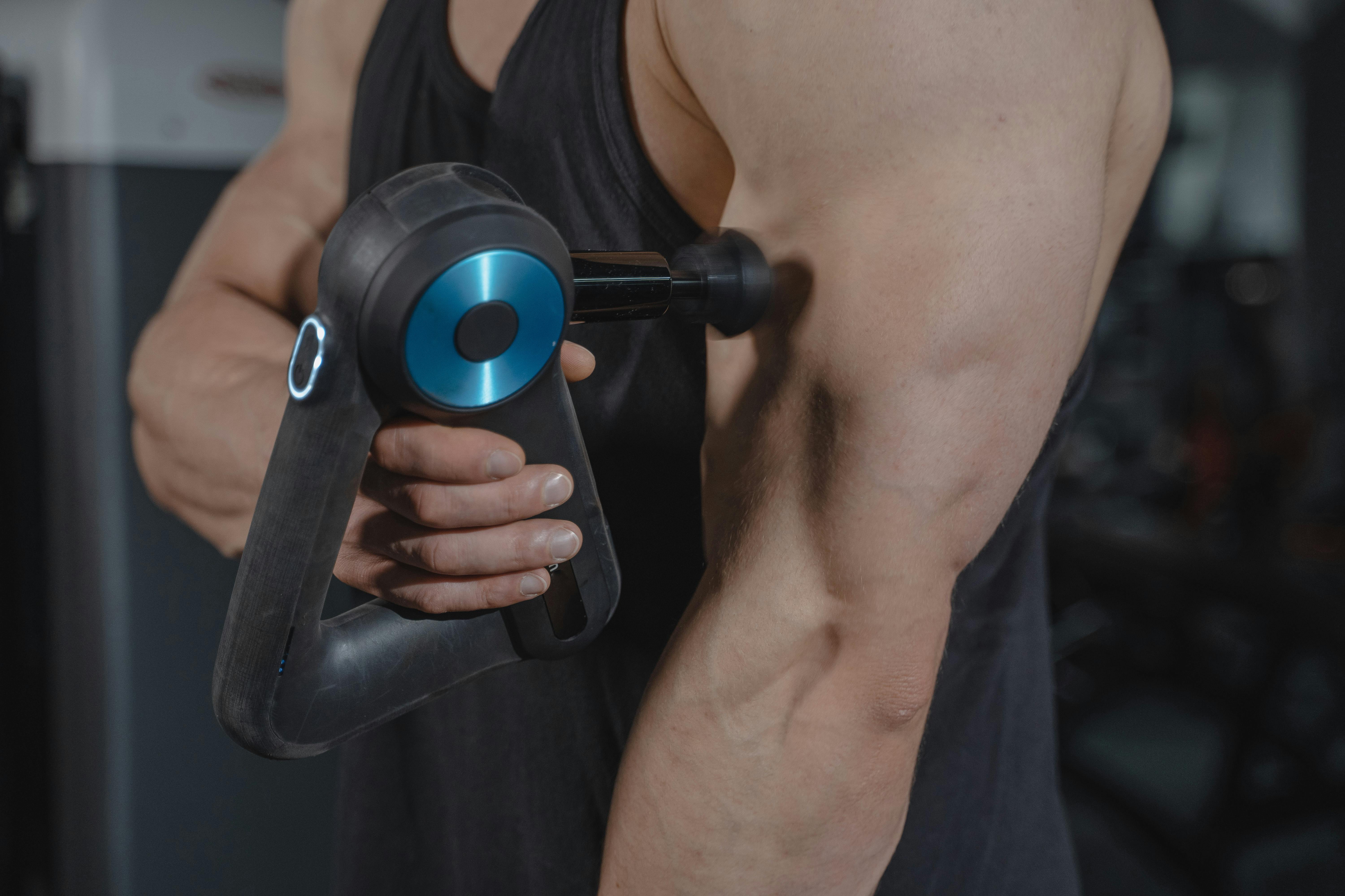 Pistolet de massage et courbatures